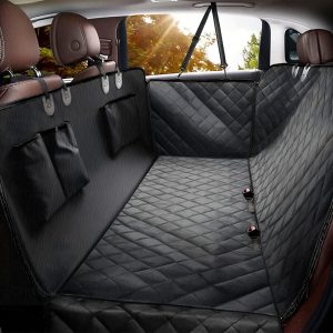 Dog Car Seat Cover For Back Seat, Waterproof Scratch Proof Nonslip Seat Cover,Duty Scratch Soft Dog Hammock For Car For Cars Trucks And SUVs Black