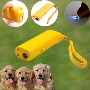 Boxed Battery-free Ultrasonic Dog Dispeller Dog Trainer Barking Dog Flashlight